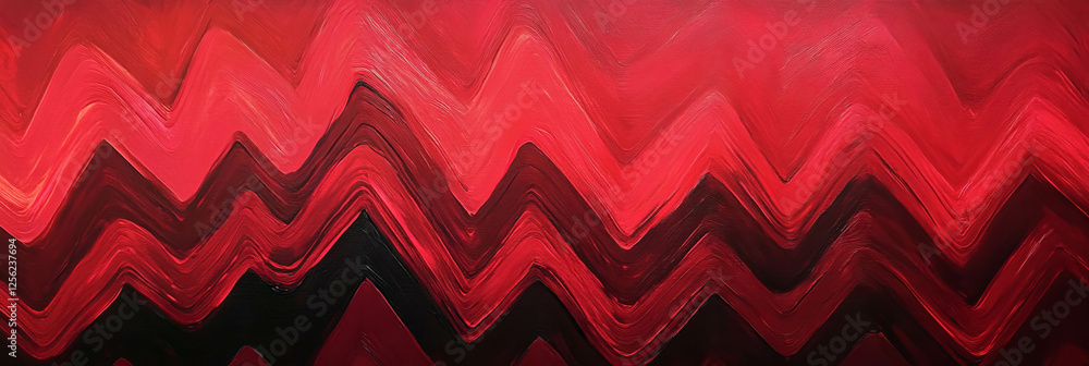 Poster subtle crimson zigzags create an elegant and dynamic visual texture for art enthusiasts