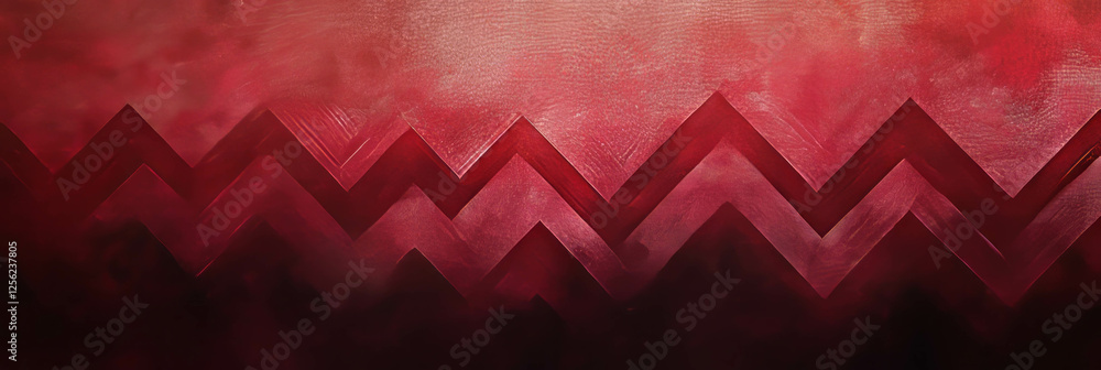 Poster crimson zigzag overlay texture showcasing a rich depth and subtle complexity