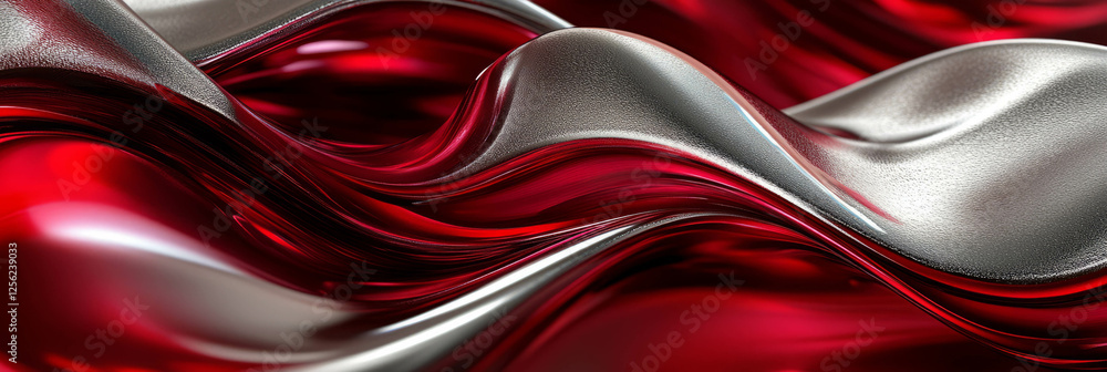 Aufkleber twisted crimson arcs create a mesmerizing interplay of texture and color