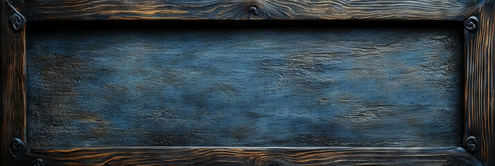 Fototapeta premium Wooden frame with textured background providing empty space for creative expression