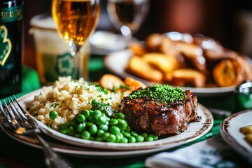 corned beef and cabbage, st patricks day dinner.