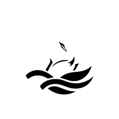 Obraz premium Symbol-Swan swan