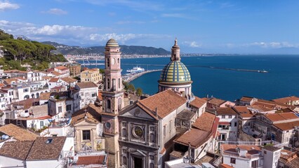 Vietri sul Mare: Aerial View of Coastal Charm and Iconic Architecture