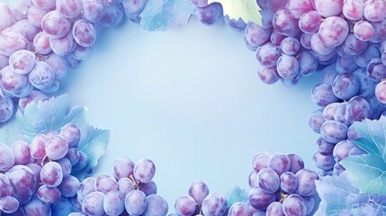 grape design for food projects, digital style, high contrast, realistic details, perfect for packaging, advertisements, and social media, sleek finish