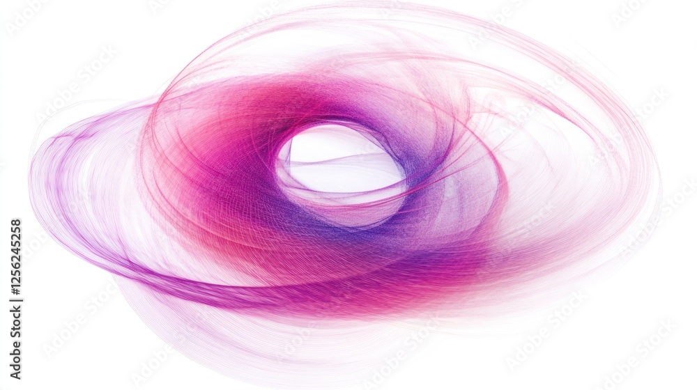 Poster abstract swirling patterns in vibrant pink and purple tones, creating a dynamic visual effect