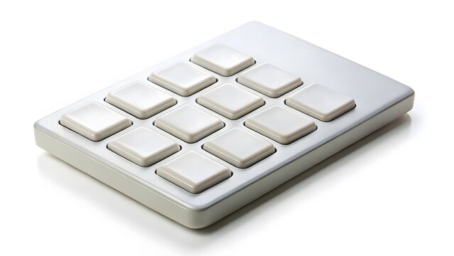 White Numeric Keypad