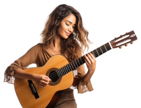 PNG Guitar musician white background playing guitar.