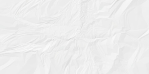 White crumpled paper Blank white crumpled and creased paper poster.	