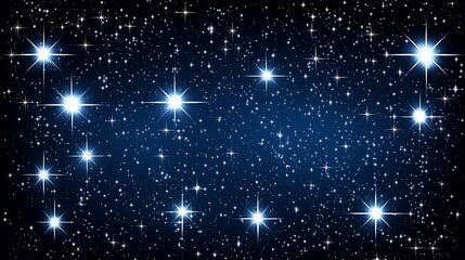 Obraz premium Night sky, stars, space, cosmic, background