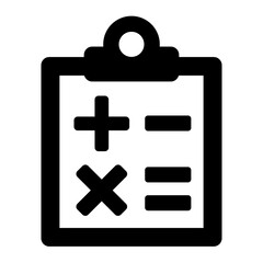 Student work platform finance black icon pack