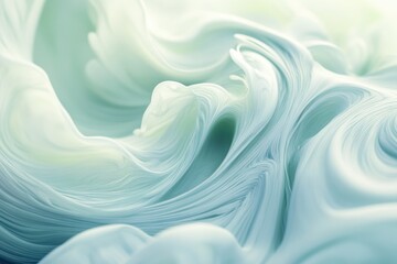 Obraz premium Abstract fluid art in soft pastel colors swirling together, creating a calming background with gentle movement