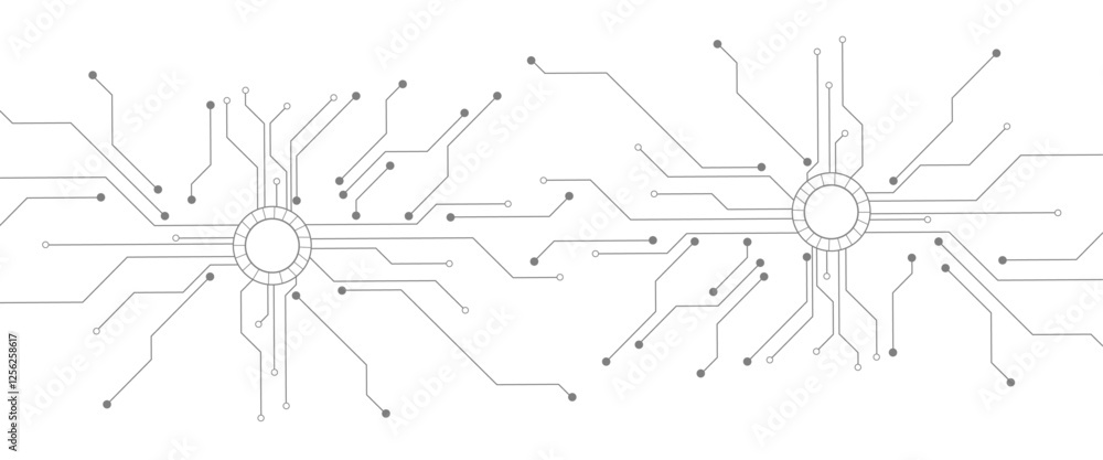 Poster vector abstract technology on white background. abstract futuristic circuit board illustration