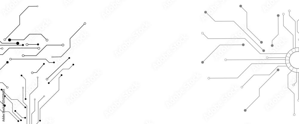 Poster vector abstract technology on white background. abstract futuristic circuit board illustration