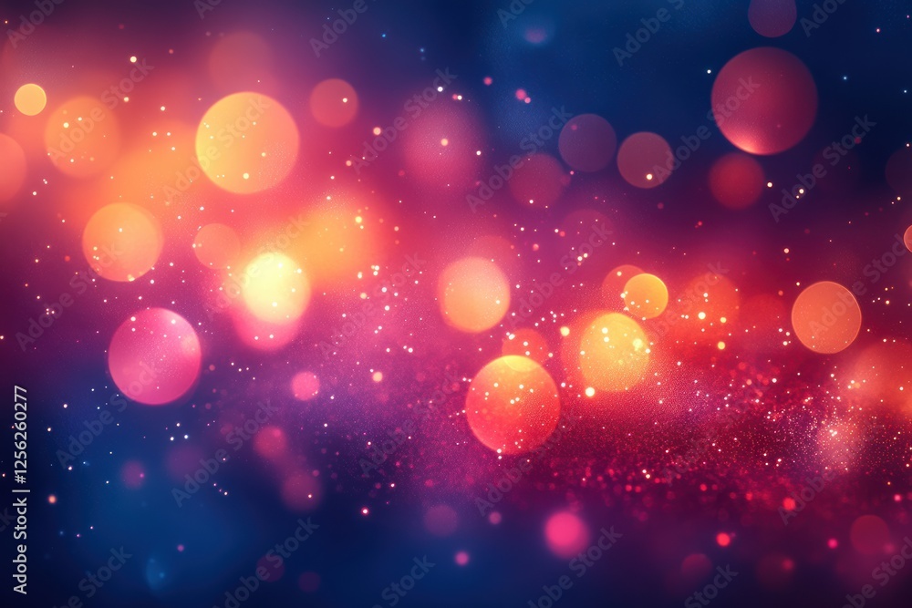Aufkleber a vibrant backdrop featuring colorful bokeh lights, ideal for creating a magical atmosphere in vario