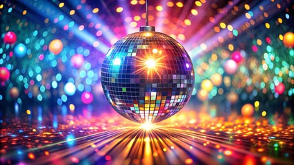 Fototapeta premium Dynamic Disco Ball Reflections