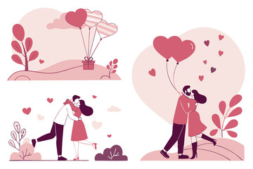 Happy Valentine's Day of Couples in Romantic