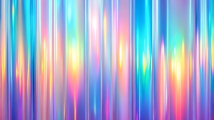 Holographic Iridescent Striped Background