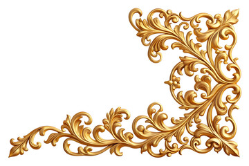 golden floral ornament