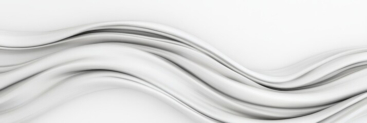 Elegant White Fabric Drape - Abstract of flowing white fabric, creating soft waves and curves. Perfect for elegant designs