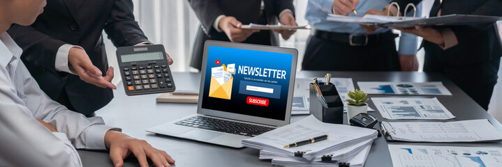 newsletter signup page on computer for customer to subscribe brisk newsletter update information to...