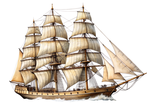 model of a ship