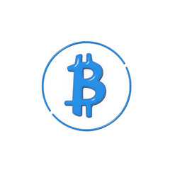 A 3D icon design featuring a stylized B symbol enclosed in a partially completed circle presented as a vector illustration Modern design element