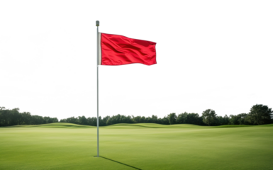 PNG Flag field golf red.