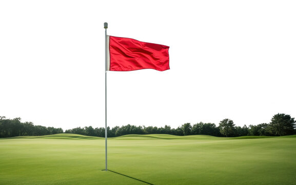 PNG Flag field golf red.