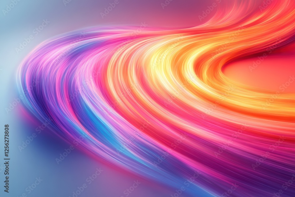 Aufkleber vibrant abstract background showcasing dynamic waves of colorful light, perfect for design projects,