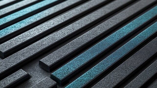 Teal textured bars, abstract background