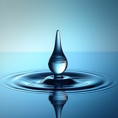 Suspended Water Droplet with Smooth Surface