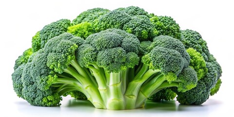 Fresh Broccoli on White Background
