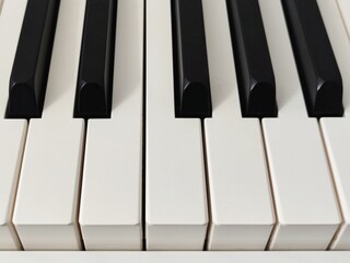 Naklejka premium Piano keys close up