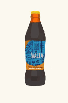 Malta drink bottle