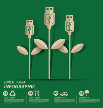 Energy saving concept. Save world vector illustration.