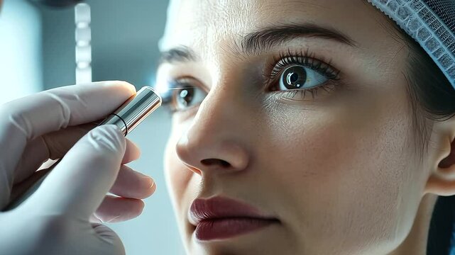 2_Neurologist Examining Pupil Response with Penlight