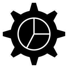 Statistics Management Glyph Icon