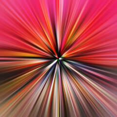 Colorful zoom motion effect. Abstract background.