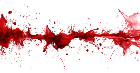 Blood splash border line effect contemporary expression.