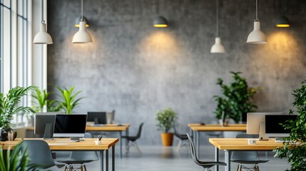 a zoom background of a grey wall in an office