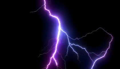 abstract futuristic lightning in a black background