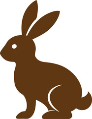 rabbit vector illustration, Bunny easter editable vector
