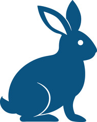 vector illustration of a rabbit, Bunny easter editable  vector