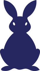 easter bunny with a rabbit, Bunny easter editable vector