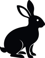 vector illustration of a rabbit, Bunny easter editable vector