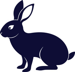 vector illustration of a bunny, Bunny easter editable vector