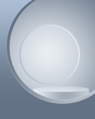 Pedestal podium minimal design backdrop for display products