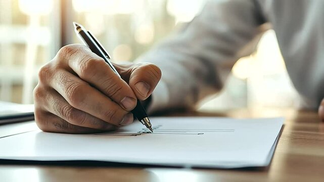 Close-up of Business Expense Check Handwritten Details