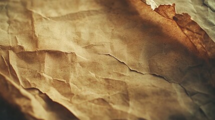Fototapeta premium Old paper texture background with a vintage brown paper sheet , vintage, antique, aged, textured, grunge, retro, parchment