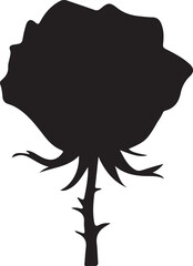 vector silhouette of a lion